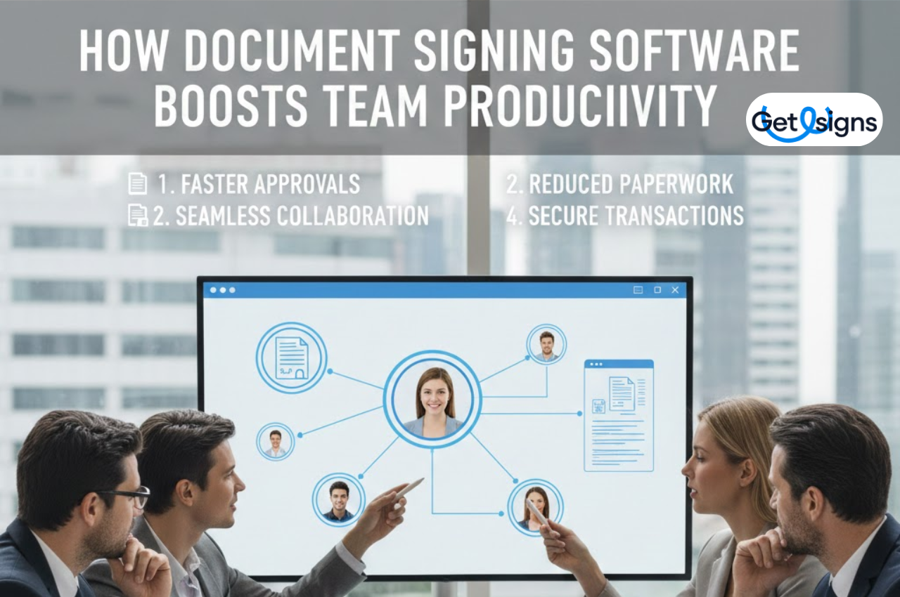 How Document Signing Software Boosts Team Productivity